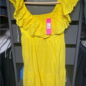 Lilly Pulitzer Radiant Yellow Eyelet Dress